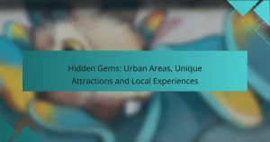 Hidden Gems: Urban Areas, Unique Attractions and Local Experiences